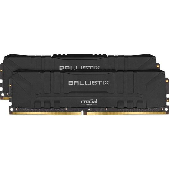 BALLISTIX - Mémoire PC RAM - 16Go (2x8Go) - 3000MHz - DDR4 - CAS 15 (BL2K8G30C15U4B)