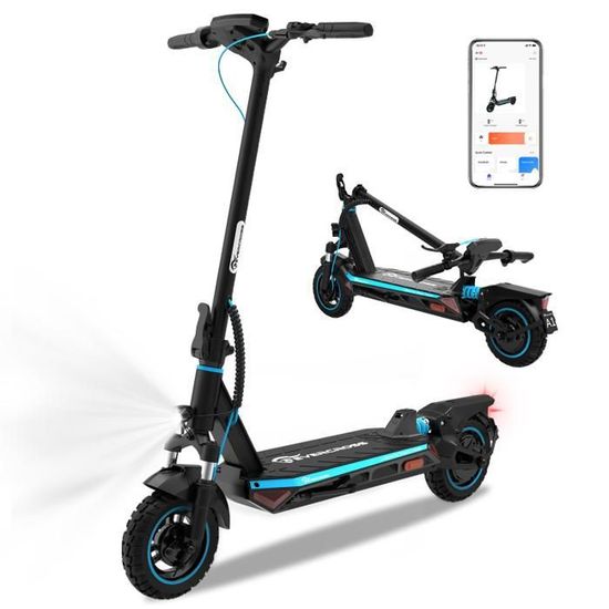 Trottinette électrique Eleglide Coozy Avec Clignotant Clignotant 36V 12 5ah 350w 55km Portee 25km H Vitee Max Noir