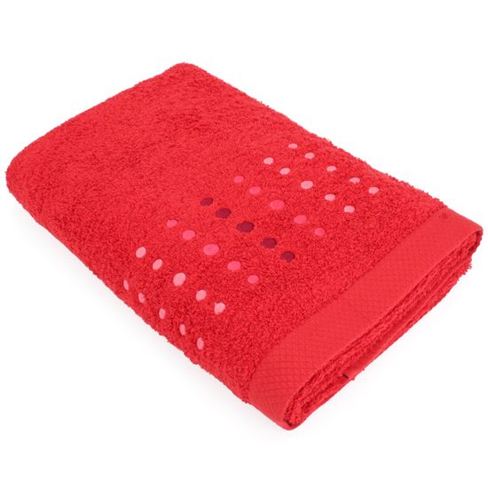 Drap De Douche 70x140 Cm 100% Coton 550 G/m² - Collection Pure Tennis Rose Fuchsia, Fabriqué Au Portugal - 3