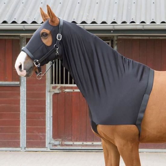 Protège-épaule pour cheval avec couvre cou élastique Harry's Horse - noir - XL - Sport Protège-épaule pour cheval avec couvre cou élastique Harry's Horse - noir - XL - Sport