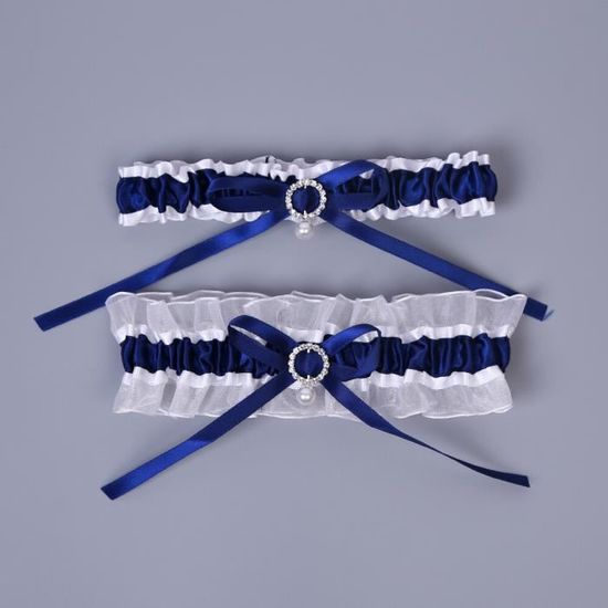 Lot De 2 Jarretières Dentelle Noire Avec Poignard Pirate Halloween - Cosplay Femme
