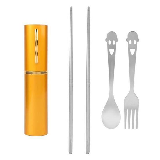 Sporque (Cuillère-Fourchette) Portable En Titane Pour Camping - Léger 16g Pour Randonnée