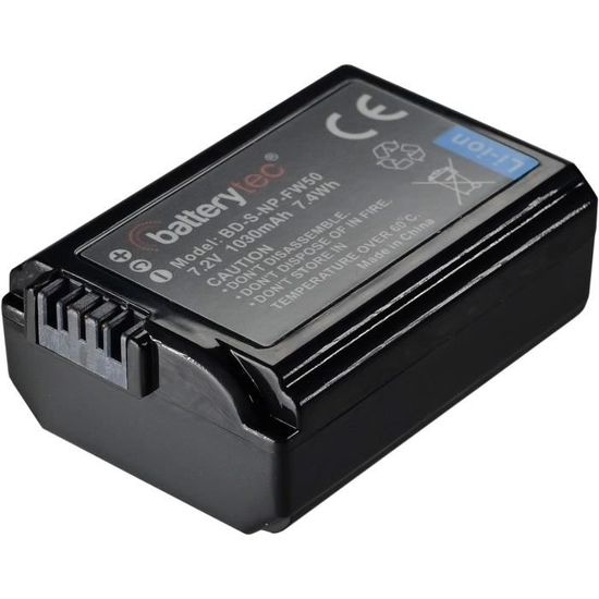 Batterie Duracell NP-FW50 Pour Appareil Photo Sony - Lithium-Ion 900mAh - Compatible Modèles Numériques