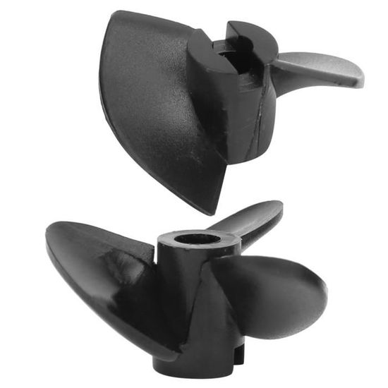 BESTonZON Lot De 10 Paires D'hélices 2 Pales 45 Mm – Trou 0,75 Mm, Pour Avion RC, Plastique ABS, Noir
