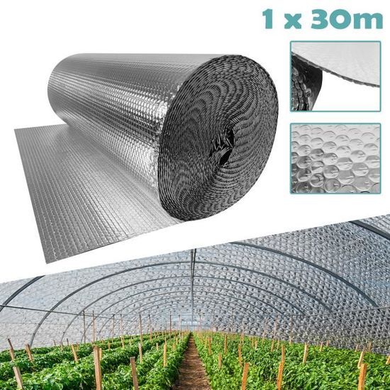 Rouleau Isolation Thermique Autocollant - Feuille Aluminium Fibre De Verre 60 X 350 Cm Pour Tuyaux, Voiture, Four