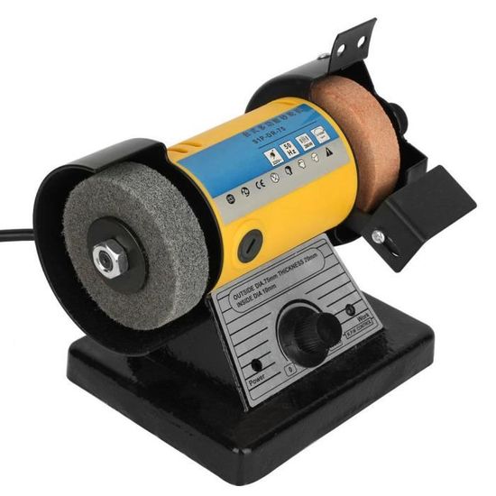 Mini Broyeur Électrique Verre Céramique 65W 4200 Tr/min - Meuleuse Diamant Atelier Studio Avec Eau Auto
