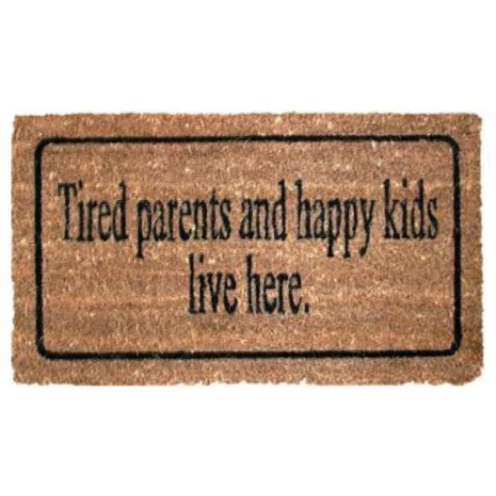 Paillasson Grand Parents Humour Paillasson Essuie Pieds Tired Parents Achat Vente