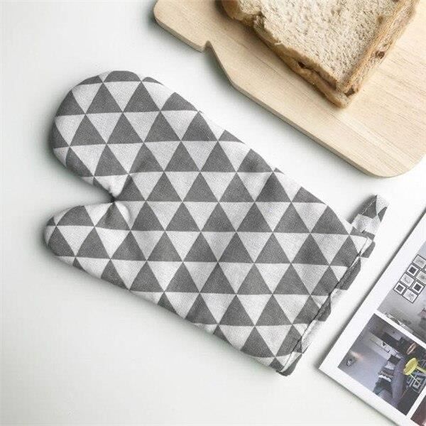 Gants De Four Double Couche DAZZLUXE - 1 Paire | Coton Résistant Chaleur | Protection Cuisine 26cm