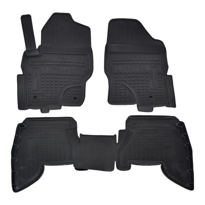 Tapis de Sol pour Nissan Pathfinder 2010-2021 Caoutchouc Noir