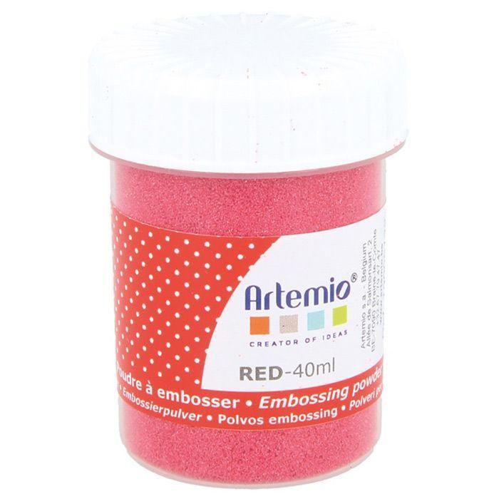 Poudre à embosser 40 ml - Rouge