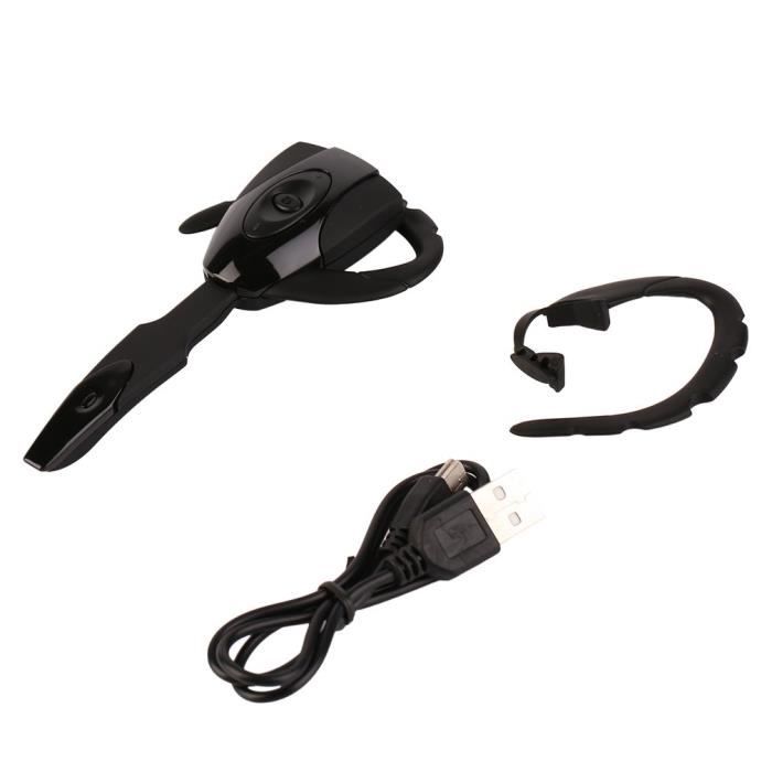 Bluetooth Casque casque Sans Fil Stéréo Microphone Pour Sony PS3 Samsung iPhone HTC PC avec USB charge ligne