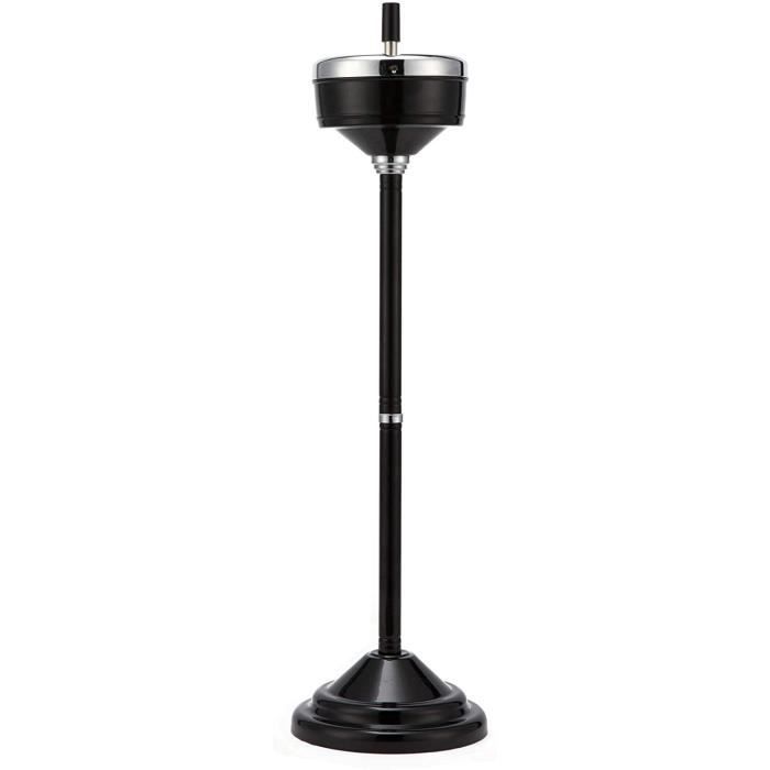 Cendrier sur Pied Coupe-Vent avec Couvercle pour Cigarettes Hauteur Réglable,Cigares Cendrier en Métal pour l'Intérieur l'Extérieur