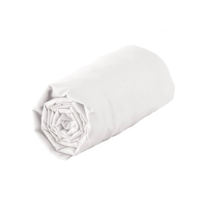 Drap housse 2P 180X200 Blanc