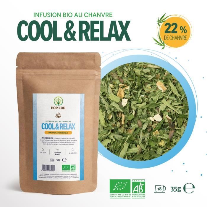 Infusion Bio Ayurvédique au Chanvre (22%) POP CBD \