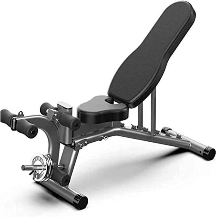 QBAMTX Banc De Musculation Ajustable Banc De Musculation Pliable Banc Polyvalent Plat-Incliné-Décliné pour La Gym À Domicile, L'entr