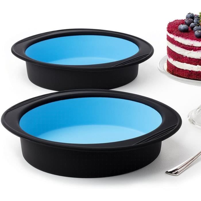 Moule silicone gateau rond patisserie moulle cookeo tart antiadhésif moulle a manqué - Ensemble de 2