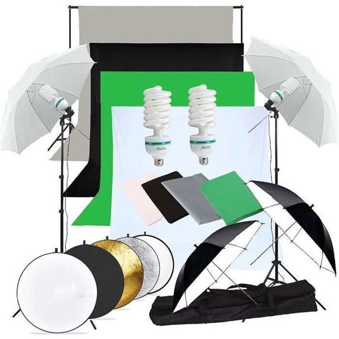 Kit d'éclairage de photographie de studio photo 60cm Réflecteur 5 en 1 pour la prise de vue vidéo