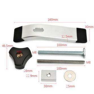 Pince à Rainure En T Filetée M8 - Ensemble De Serrage Rapide Pour Travail Du Bois, Métal - Compatible Rails En T