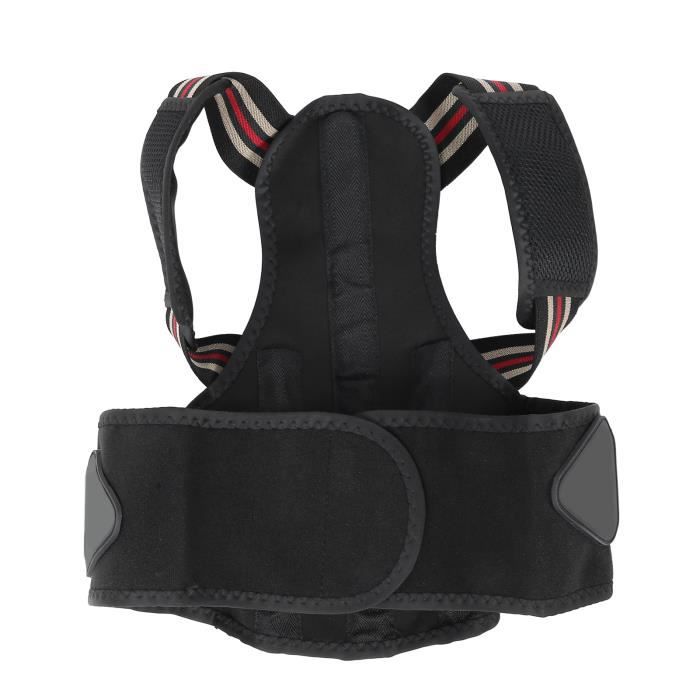 ceinture de soutien du dos Correcteur de posture Attelle de clavicule supérieure du dos réglable Ceinture de soutien du bois
