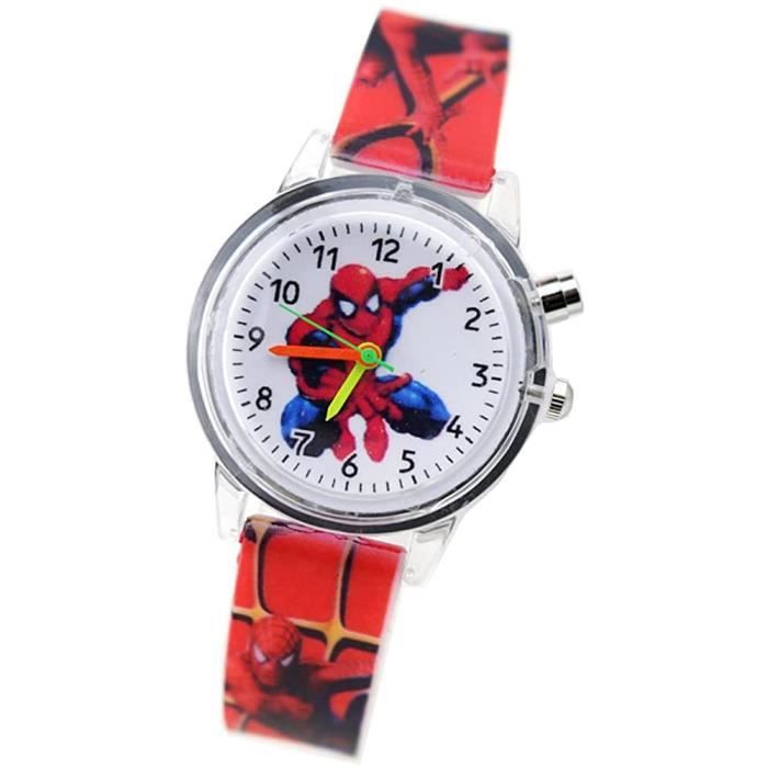 Montre Lumineuse Spiderman Super hros Montre garon avec lumire Multicolore[4547]