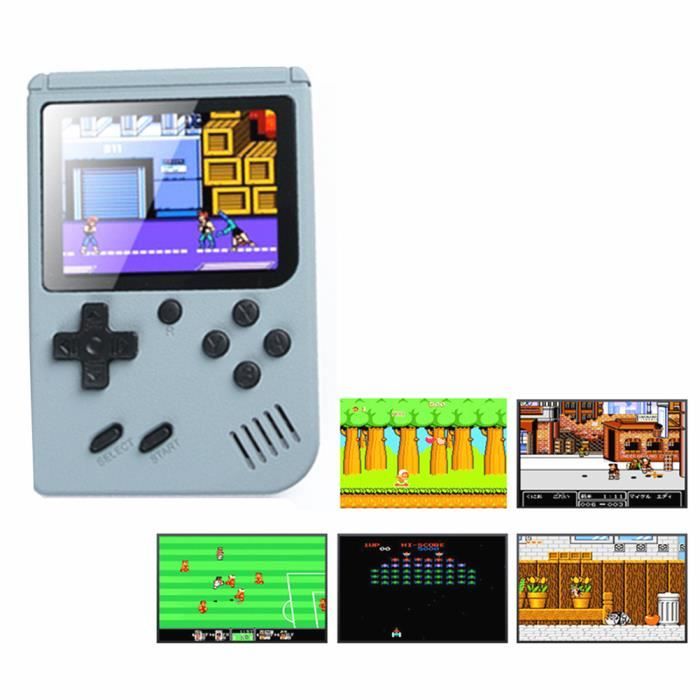 Console de jeux enfant garçon retro portable gris mini 3 pouces petit jouet game - 800 jeux classiques - Meilleur Cadeau
