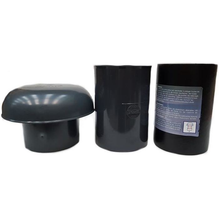 Cartouche / Filtre anti-odeurs + Manchon + Chapeau de ventilation