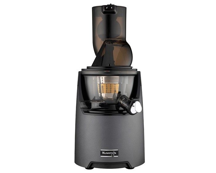 Kuving’s – Extracteur de jus EVO820 – Technologie Max Filter – Livre de recettes inclus - Gris Anthracite