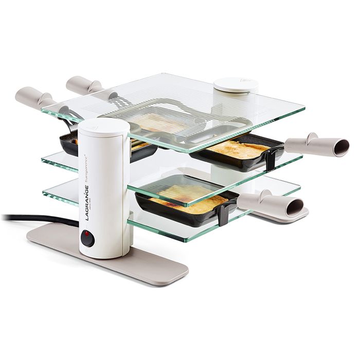 Appareil à raclette LAGRANGE Transparence Minéral 4 personnes - 009408