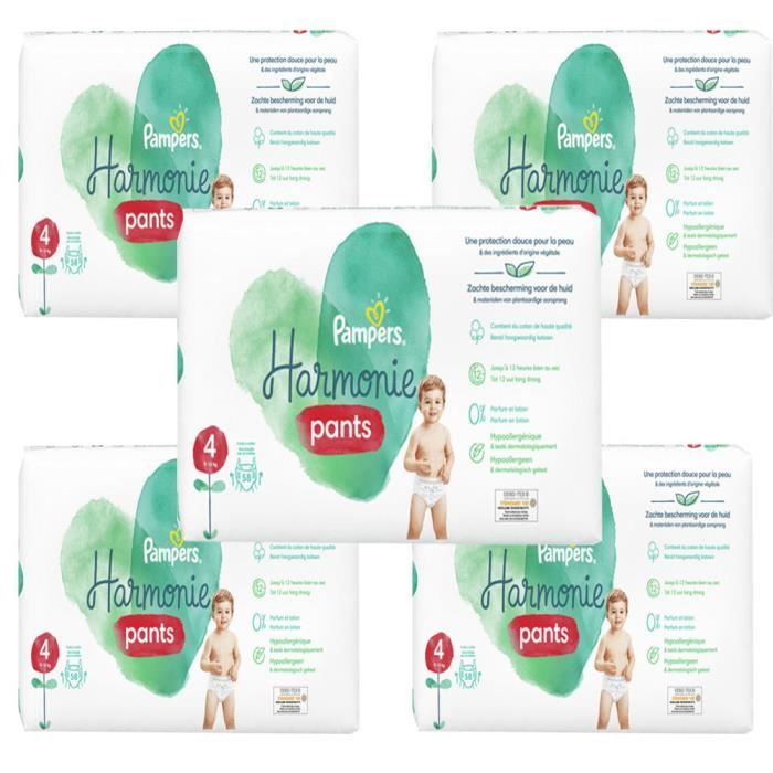 116 x couches bébé Pampers - Taille 4 harmonie pants