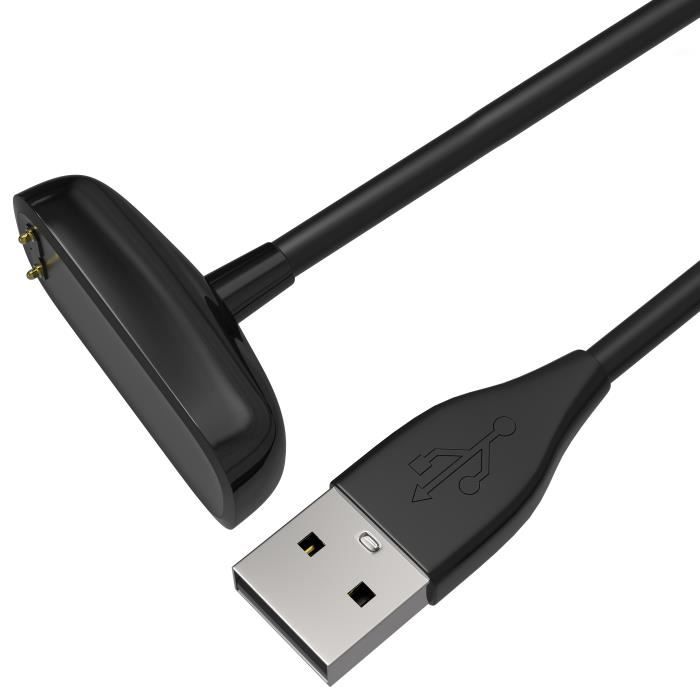 Chargeur Compatible avec Fitbit Charge 5 - Fitbit Luxe - Cable USB 1 mètre Remplacement Adaptateur Charge Montre Phonillico®