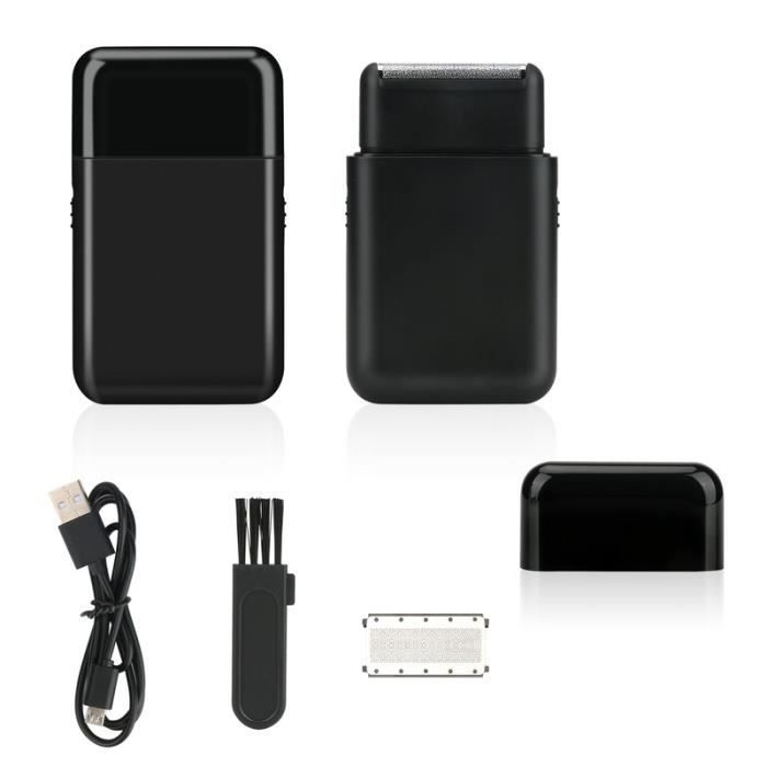 Rasoir électrique rechargeable par USB pour hommes, rasoir électrique sans fil avec tondeuse de précision Pop Up humide et sec