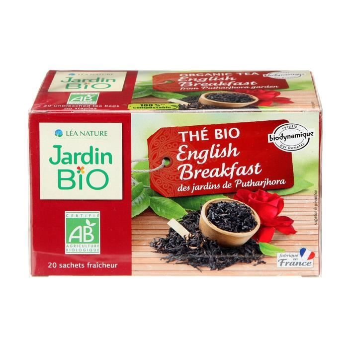 JARDIN BIO Thé noir english breakfast bio - 32 g