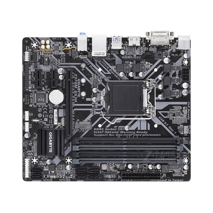 Carte mère GIGABYTE Z370M DS3H Intel Z370 Socket LGA1151 4xDDR4 SDRAM 64GB Micro ATX - Gigabyte
