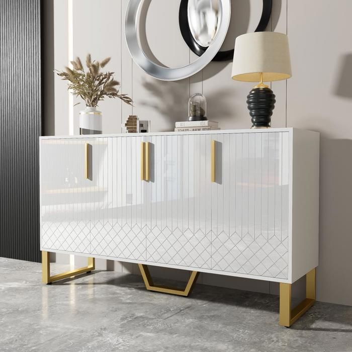 Lot De 4 Portes D'armoire Cuisine Granit Blanc – Idéal Pour Relooker Ta Cuisine !