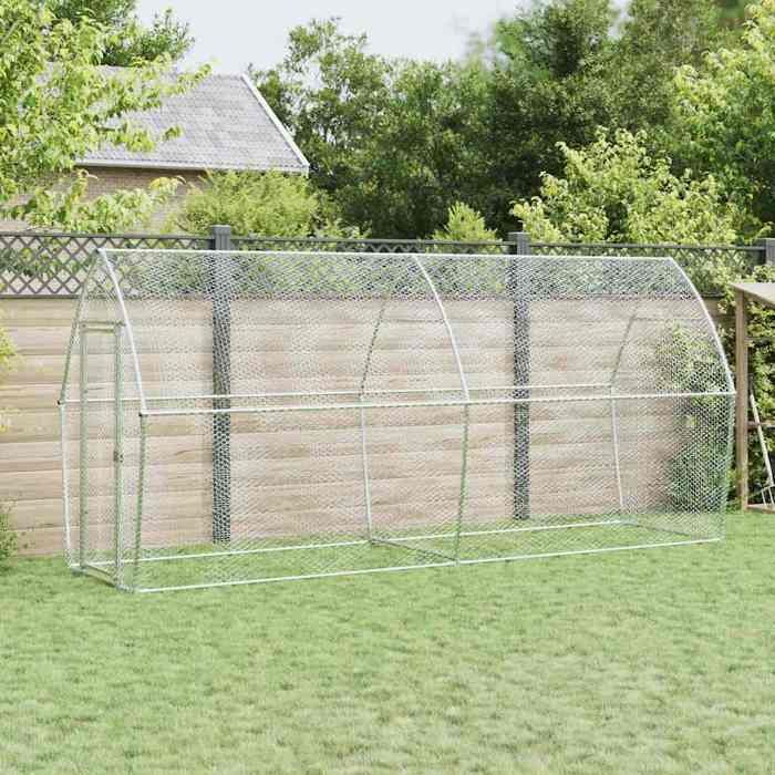 vidaXL Cage poules 400x105x182 cm