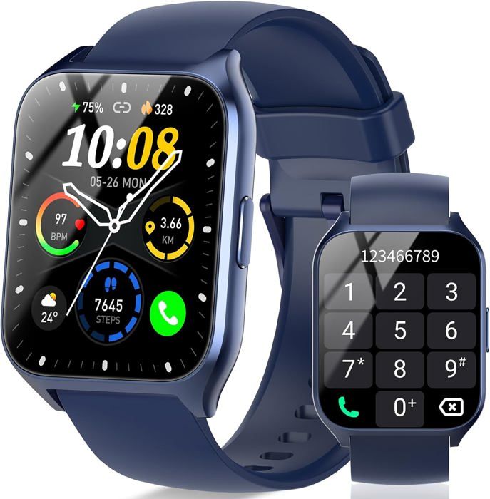 Montre Connectée 1.85" HD - Appels Bluetooth, 140 Modes Sport, Monitoring Sommeil/FC, étanche IP68, Pour Android/iOS - 5