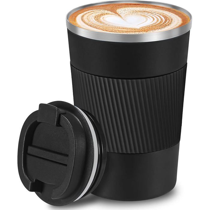 Tasse Isotherme 380ml En Acier Inoxydable Double Paroi Anti Fuites Pour Voiture Rose 95028249