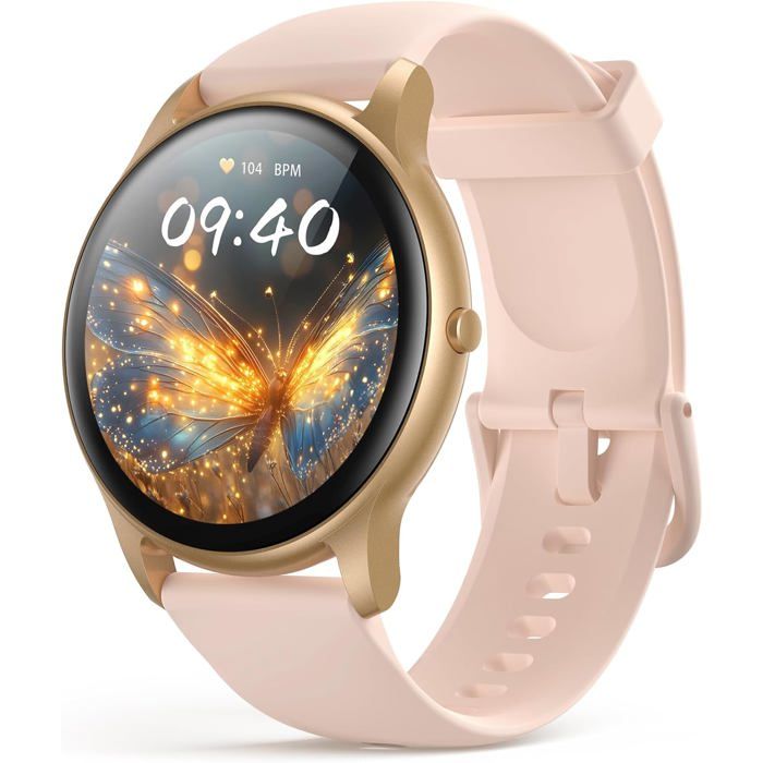 AGPTEK Montre connectée Bluetooth pour femme écran tactile HD 1 3 avec moniteur de pression de sommeil et de fréquence AGPTEK Montre connectée Bluetooth pour femme écran tactile HD 1 3 avec moniteur de pression de sommeil et de fréquence