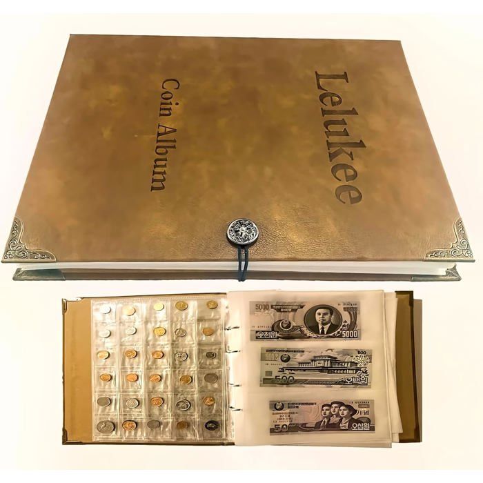 ALBUM PHOTO,--Porte billets Transparent à 3 fentes, 5 pièces, feuille lâche, sac de protection