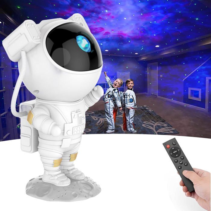 Projecteur Astronaute Galaxy - Lampe LED Ciel Étoilé Nébulosa Télécommande Minuterie Déco Chambre Enfant Cadeau