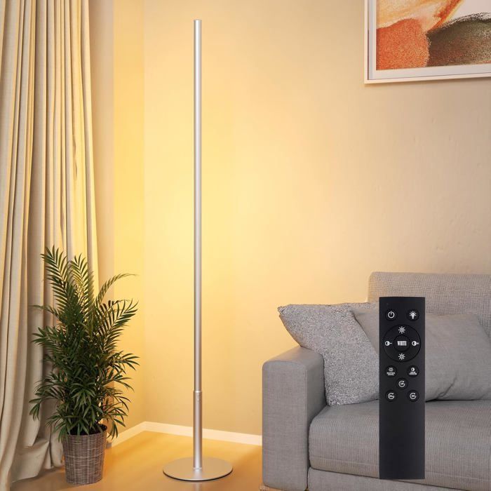 Lampadaire Led Pour Salon Moderne Lampadaire Avec Télécommande Réglable Continu Luminosité Et Couleurs 2700 K-6 500 K Intens[IN91]
