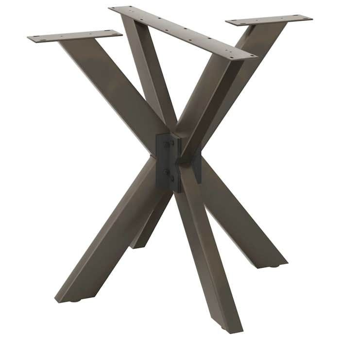 1 Parcel - MEUBLE - Pied de table à manger en forme daraignée noir 85x85x(72-73) cm en acier_2 ans garantie_02_6954