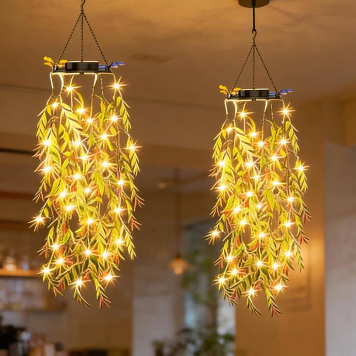 Lot De 2 Lanternes Solaires Pour Extérieur Plantes Suspendues Lampes Solaires Artificielles Pour LExtérieur Le Jardin Les Lan