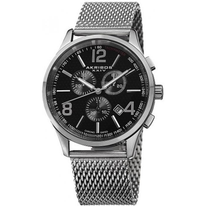 Akribos XXIV AK719SSB Montre Homme Analogique Bracelet Acier
