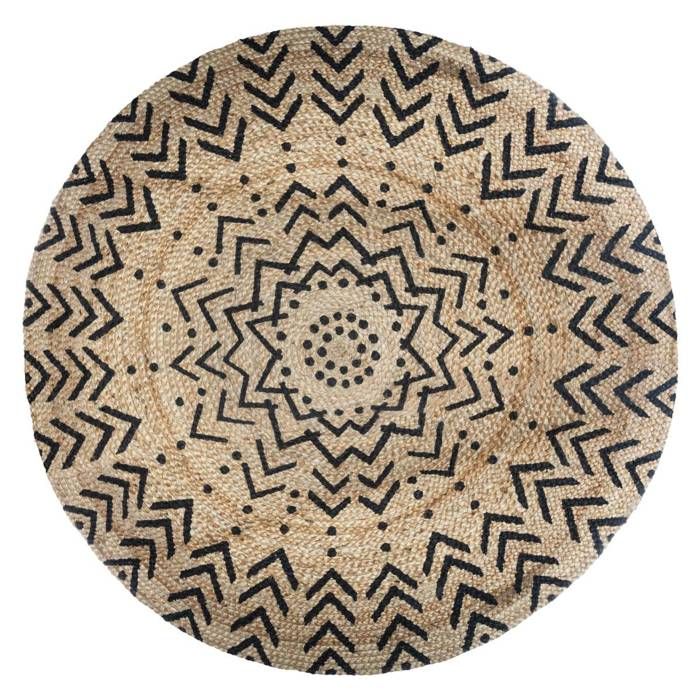 Tapis Shine En Jute D115 Cm - Atmosphera Créateur D Tapis Shine En Jute D115 Cm - Atmosphera Créateur D