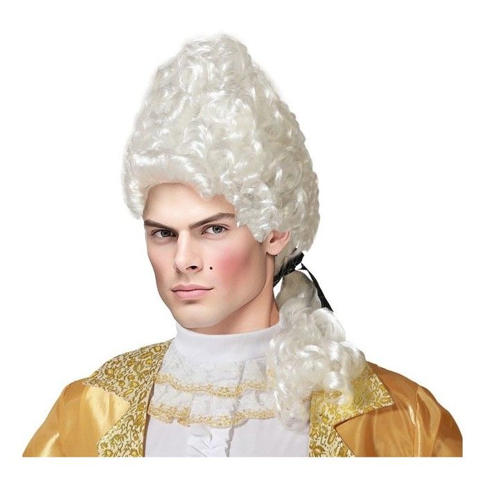 Comparer les prix de Perruque Haute Blanche Homme Marquis - Accessoire de déguisement