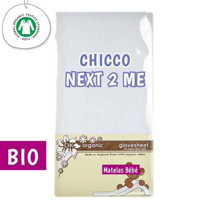 4x drap-compatible avec chicco next 2 me 100/% coton-blanc