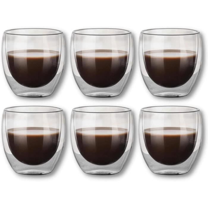 Verres à latte macchiato double paroi, verres à café, verres à thé - tasses à moka Verres à latte macchiato double paroi, verres à café, verres à thé - tasses à moka