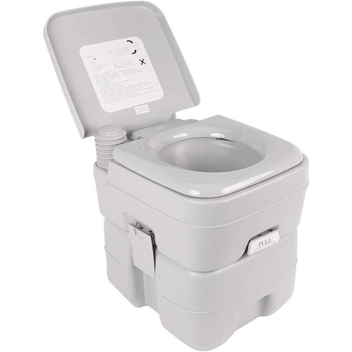 Amovible Toilette De Camping Avoir Porte Serviettes Toilette De Randonn/ée Camping WC Chimique pour Camping WC Ext/érieur Voyage Toilette Mobile La Taille H59*D78Cm HYCZW Toilette Portable