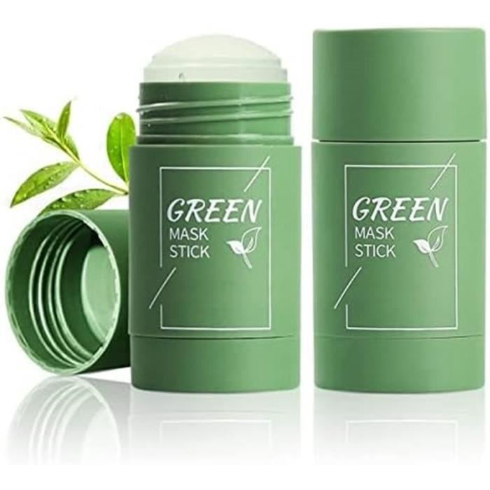 Masque Au Thé Vert,Green Tea Cleansing Mask Stick,Masque à L'argile
